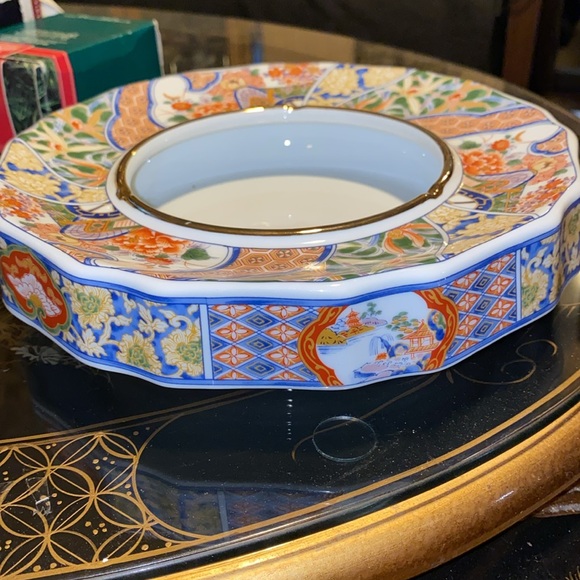 Vintage Signed IMARI Large Handpainted porcelain ASHTRAY bowl beautiful! - Picture 4 of 6